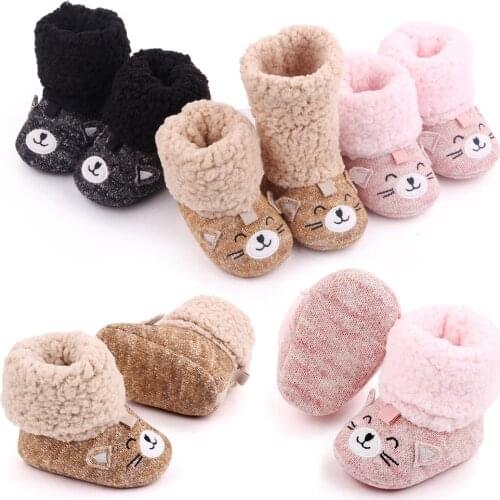 New Baby Cotton Shoes Cover Foot Warm Baby Boots Indoor Cotton Shoes Toddler Shoes