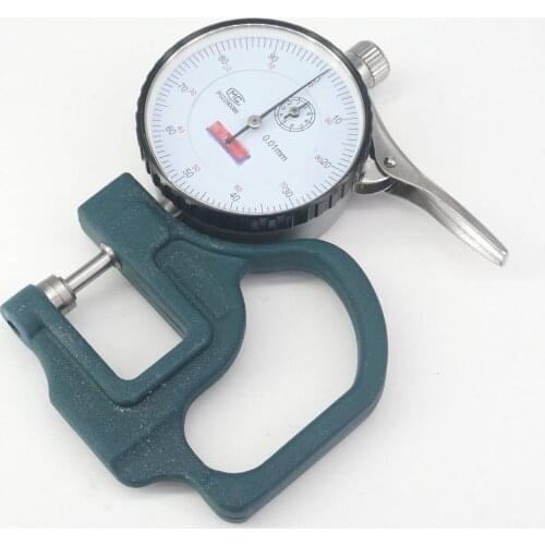 New Dial Thickness Gauge 0-10mm 0.01mm Leather Paper And Film Measuring Instrument Thickness Tester Meter A9