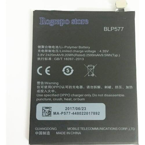 New 2500mAh BLP577 Mobile Phone Replacement Battery Bateria For Oppo R7007 R3 R7005 R3001 A51 Batteries
