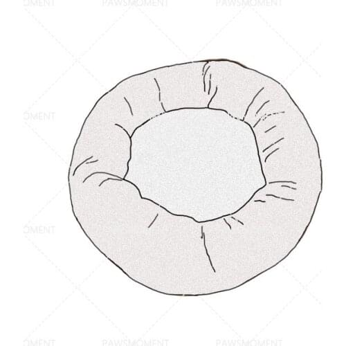 Pet Dog Bed for Small Dogs Round Bed for Puppy French Bulldog Bed Mats for Yorkies Designer Dog Accessories Printing PB0072