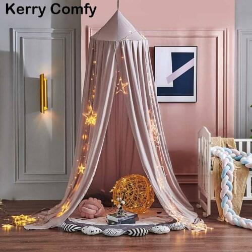 Hanging Kids Baby Bedding Dome Bed Curtain Baby Canopy Mosquito Net Bedcover Curtain for Baby Kids Reading Playing Home Decor