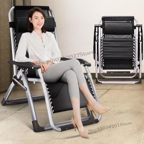 Summer recliner folding lunch break single siesta bed back rocking chair balcony home leisure reclining chair lazy sofa