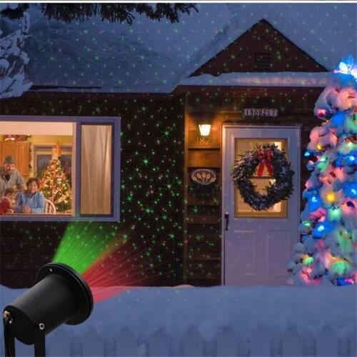 Christmas Laser Lights Outdoor Led Projector Light IP68 Waterproof Garden Spotlight Xmas Holiday Party Landscape Decoration Lamp