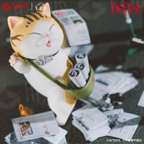 Christmas Gift Genuine Cat Bell Youth Check-in Color Cheer Trend Kid Doll Computer Desktop Decoration
