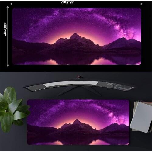 Pink Mouse Pad Space Feng Shui Mat Mousepad Skyrim Mat Deskmat Gaming Accessories Waterproof Gamer Keyboard 900x400 DropShipping