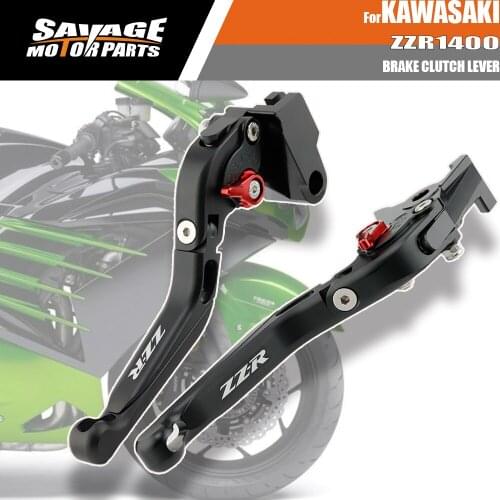Brake Clutch Levers For KAWASAKI ZZR250 ZZR400 ZZR600 ZZR1100 ZZR 1200 ZZR 1400 Motorcycle Accessories Folding Extendable Levers