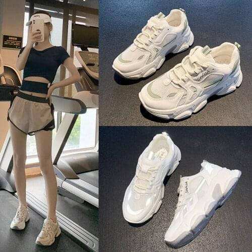 Net shoes womens shoes summer new fashion show feet small old shoes female students thick-soled increased leisure sports shoes