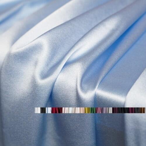 Red Raspberry 19momme High Quality 5A Class Silk Elastic Satin Fabrics Garment Materials Women Dress Sewing Cloth Freeshipping