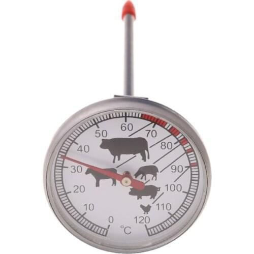 Stainless Steel Instant Read Probe Thermometer BBQ Food Cooking Meat Gauge