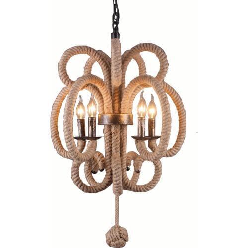 American Industrial Item Type: Dining Room Chandelier Retro Northern Nordic Restaurant hanging Lamp Kitchen Chinese knot Lamps