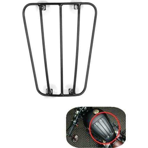 Cafe Racer Universal Motorcycle Fuel Tank Gloves Luggage Rack Shelf With Strong Suction Cups Holder