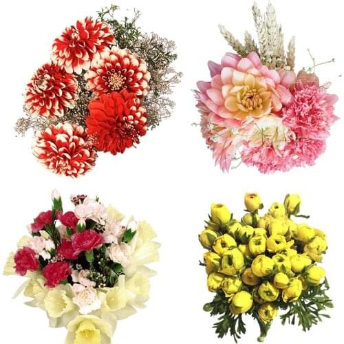 Three Ratels QCF16 Flower arrangement Waterproof Decal Vinyl auto Wrap flower decal on Wall Fridge Toilet car bike