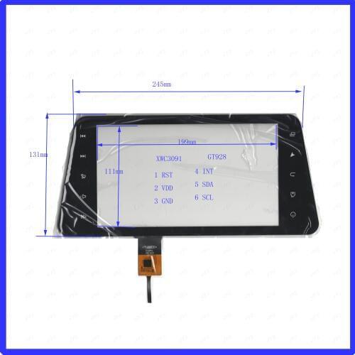 ZhiYuSun XWC3091 NEW GT928 245mm*131mm Touch sensor panel use GPS DVD overlay kit Resolution 245*131 XWC 3091
