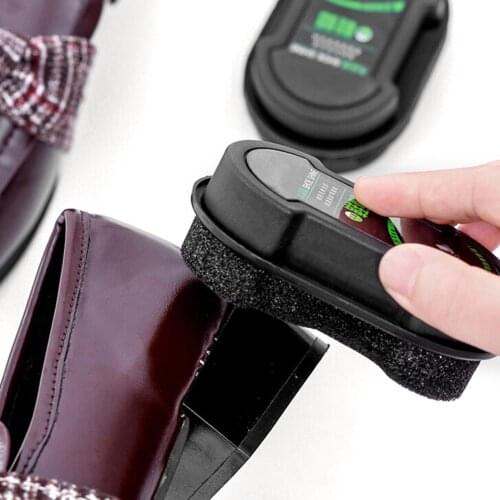 1Pcs Practical Leather Polishing Cleaning Liquid Wax Shining Sponge Polisher Shoe Boot Bag Sofa Shine Shoes Brush Cleaner
