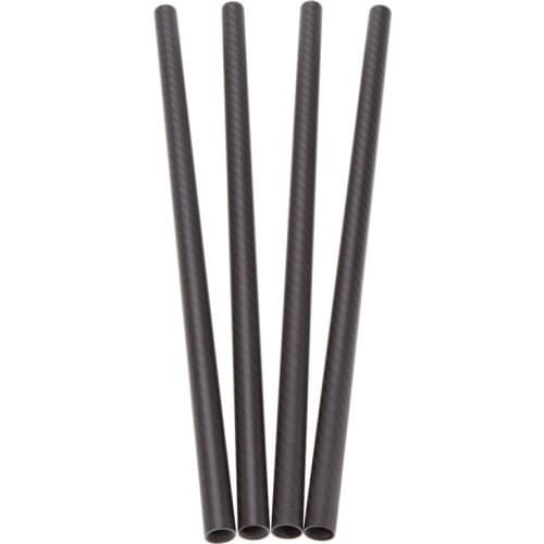 4pcs 10mm X 8mm Carbon Fiber Tube 500mm Long for Multicopter Hexacopter