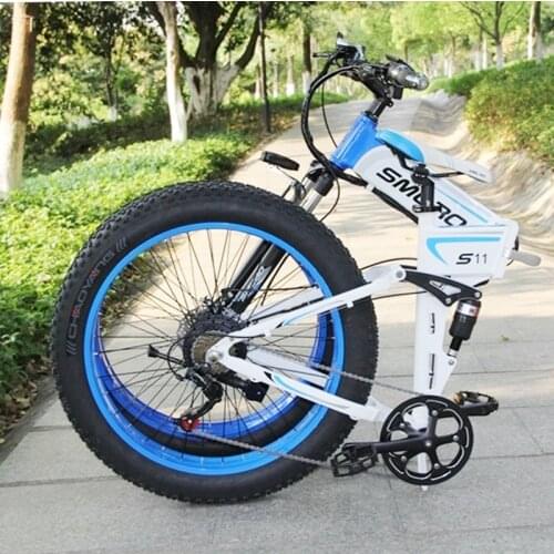 S11f 26 1000w Big Power Fat Tire Electric Samsung 48v 14.5a 1000w Electric Mountain Bike Snow Ebike Fat Bike Electric