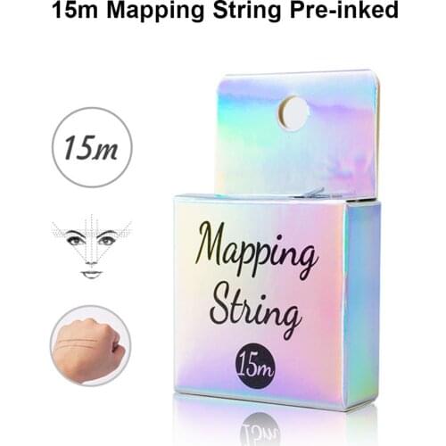 15M Mapping pre-ink string for Microblading Eyebow Makeup Dyeing Liners Thread Semi Permanent Positioning Eyebrow Measuring Tool