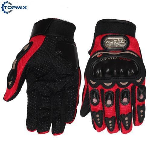 M/L/XL/XXL Professional Motorcycle Gloves Full Finger Motorbike Gloves Dirt Bike Off Road Bike Gloves Blue/Red/Black/Grey