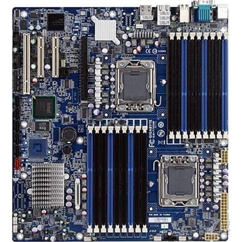 Server X58 Dual 1366 Motherboard for Gigabyte GA-7TESM 7TESM for INTEL 5500 SATA3 LGA1366 ECC REG
