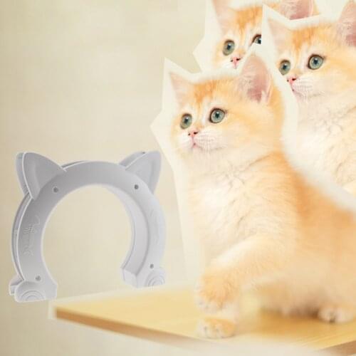 Cute Interior Cat Door Smooth 18x18cm Wide Opening Pet Door Pass Hole Access