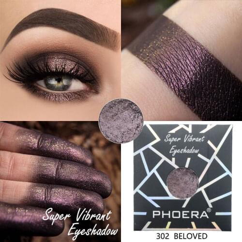 PHOERA 12 Colors Pearlescent Monochrome Eye Shadow Waterproof Non-Caking Mini Eyeshadow Beauty Cosmetics Makeup TSLM2