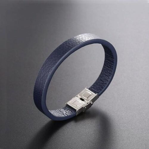 NANDESI Jewelry Gold Stainless Steel Leather Bracelet Genuine Braided Multi-layer Wrap Clasp Mens Bangle 21cm