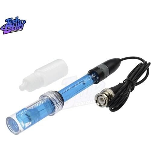 PH Composite Electrode Water Quality Measurement Liquid Fillable Type PH Laboratory Probe Sensor Probe Tip