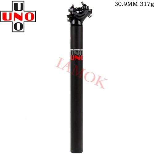 UNO Mountain Bike Ultra Light Black/Silver 27.2/30.9/31.6mm Seat Post Iamok 350mm Seatpost Rear Wave Bicycle Parts