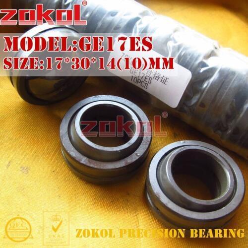 ZOKOL bearing GE17ES Radial Spherical Plain Bearing 17*30*14(10)mm