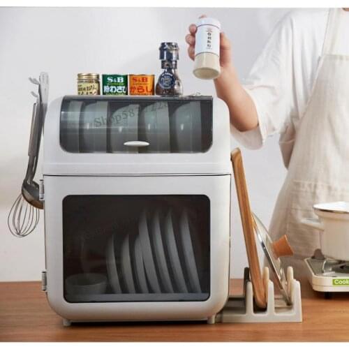 Put tableware storage box kitchen drain bowl rack dish box with cover cupboard plastic tableware kitchen household rack