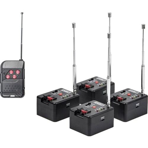 4 Cue Remote Wireless Control Pyro Firing System Cold Fireworks Fountain for Wedding Party Stage
