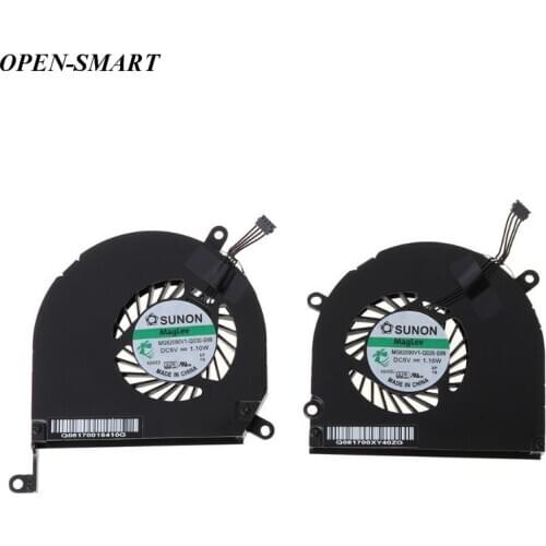 1Pair A1286 Fan for Macbook Pro 15" A1286 Left and Right Side CPU GPU Cooling Fan 2009 2010 2011 Cooler Heatsink