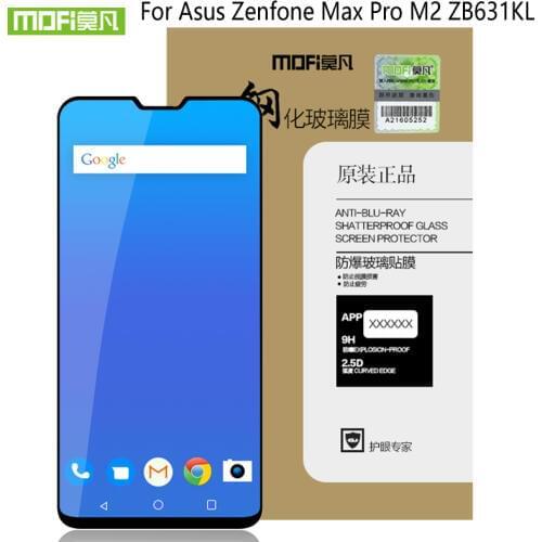 For Asus Zenfone Max Pro M2 ZB631KLGlass Tempered MOFi Original For Zenfone Max Pro M2 ZB631KL Screen Protector Full Cover Glass