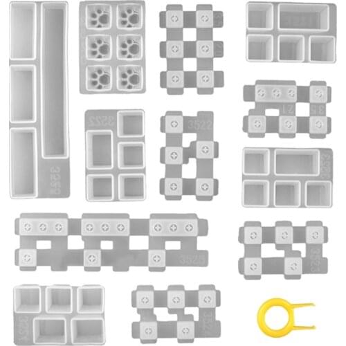 1 Set Manual DIY Mechanical Keyboard Key Cap Silicone Mold UV Crystal Epoxy Resin Molds Handmade Crafts Making Tools