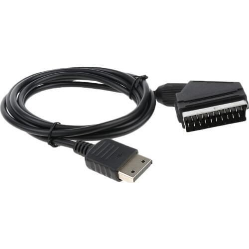 1 Pcs RGB SCART Cable AV Lead Real RGB Scart Cable Replace Connection Cable For Sega Dreamcast VGA RCA Audio Cable Lead Adapter