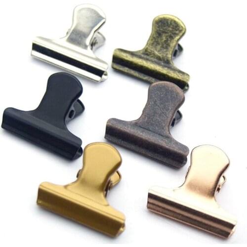 1000Pcs/Lot 3cm Snacks Sealed Food Clips Metal Coffee Beans Sealed Food Storage Bags Travel Kitchen Gadgets Wholesale