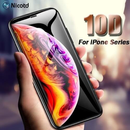 10D Screen Protector Film For iPhone 7 XS MAX 8 Plus Tempered Glass Anti-fingerprint For iPhone X 7Plus 8 XS MAX Screen Film