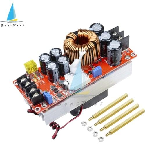 1500W 30A DC DC Voltage Converter CV Boost Converter Step Up Adjustable Module 10-60V to 12-90V Boost Power Supply Module