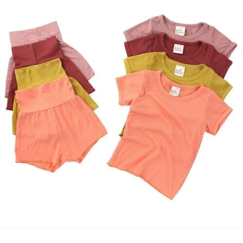 Baby Clothes Boy Girl Sleepwear High Waist Kids Pajams 2pcs Soft Children Pyjamas Pijamas Cotton Nightwear Clothes Kid Clothing