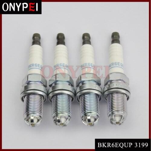 4-6PCS High quality 12120037607 BKR6EQUP Spark Plug For BMW M54 M62 E38 E65 E39 E46 High quality 12120037607 BKR6EQUP Spark Pl