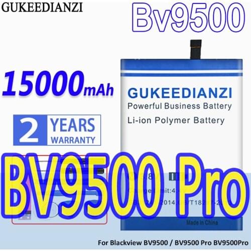 GUKEEDIANZI 15000mAh BV 9500 Battery For Blackview BV9500 Pro MT6763T 536380 Phone Batterij Batery+Tracking Number