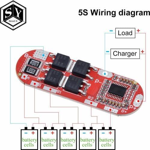 Bms 1s 2s 10a 3s 4s 5s 25a Bms 18650 Li-ion Lipo Lithium Battery Protection Circuit Board Module Pcb Pcm 18650 Lipo Bms Charger