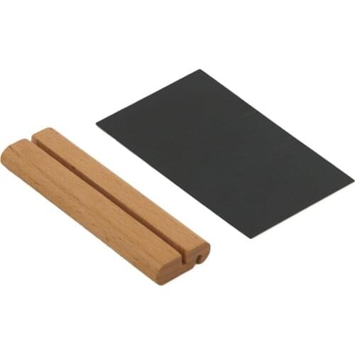 120x80mm Wood Memo Clips Photo Holder Clamps Stand Card Desktop Message Crafts Chalkboard