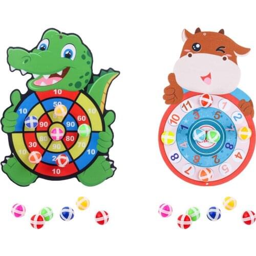 Children Sticky Target Ball Darts Sports Childrens Educational Board Game Darts Ball Parent-child Interactive Toys
