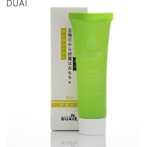 DUAI Aloe vera essence lubricant for sex 60ml Brand Anal lubrication Adult sex toys Lubricating sex Oil Grease Causative woman