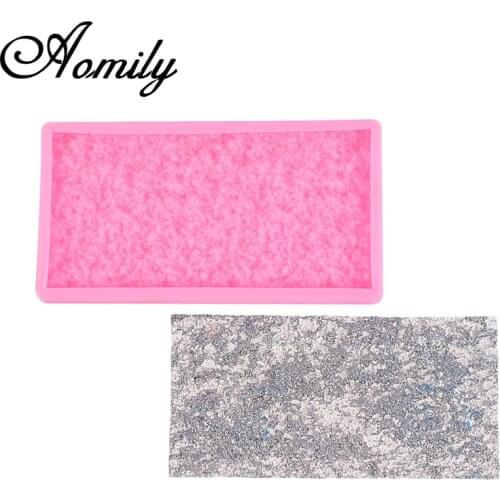 Aomily Silicone Sandy Beach Stone Wall Fondant Chocolate Mould Heart Love Soap Mold Candle Polymer Clay Crafts Forms Base Tool