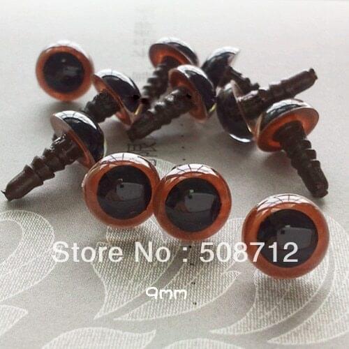 Fress ship!!!9mm Brown Plastic Safety Eyes Amigurumi Stuffed Wool Felted Animals