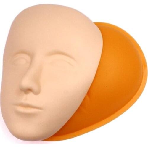 5D Facial Tattoo Training Head Silicone Practice Permanent Makeup Lip Eyebrow Tattoo Skin Mannequin Doll Face Head