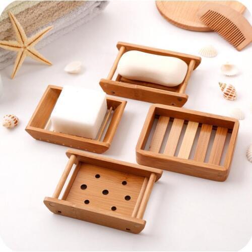 Creative bathroom handmade wooden draining simple soap box soap dish bathroom supplies LX1877