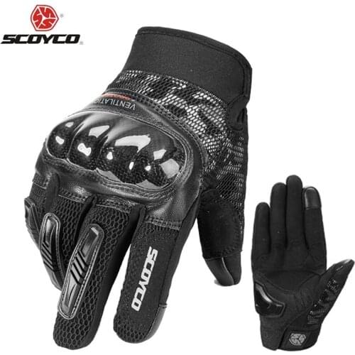 SCOYCO Motorcycle Gloves Summer Racing Guantes Outdoor Sports Protection Electric Bicycle Riding Cross Dirt Bike Gants